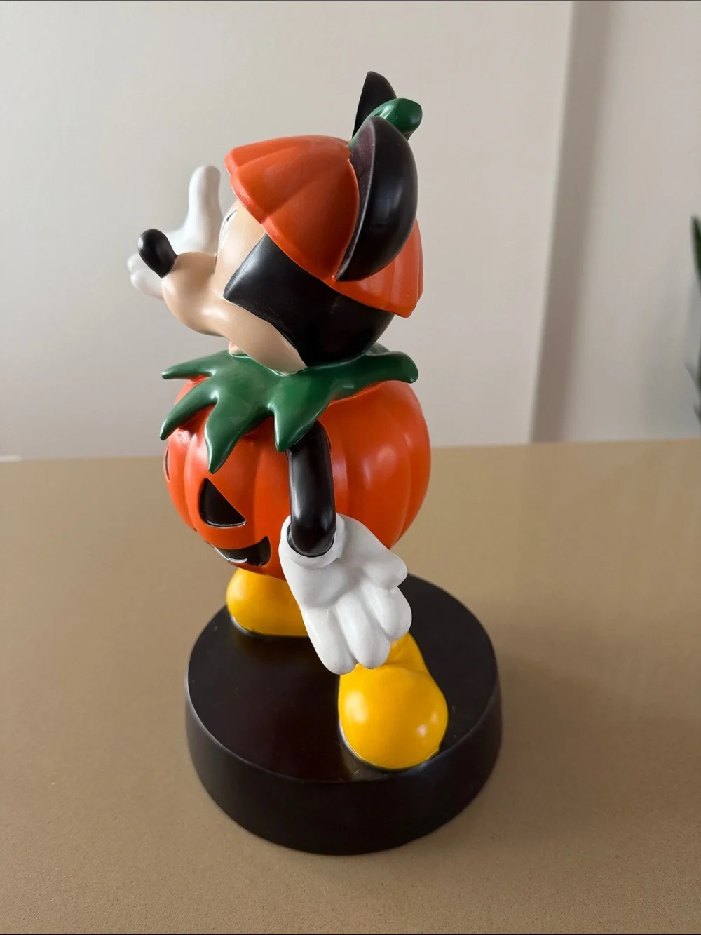 Disney Halloween Mickey Pumpkin Figurine - Orange